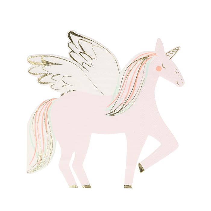 winged unicorn servetten