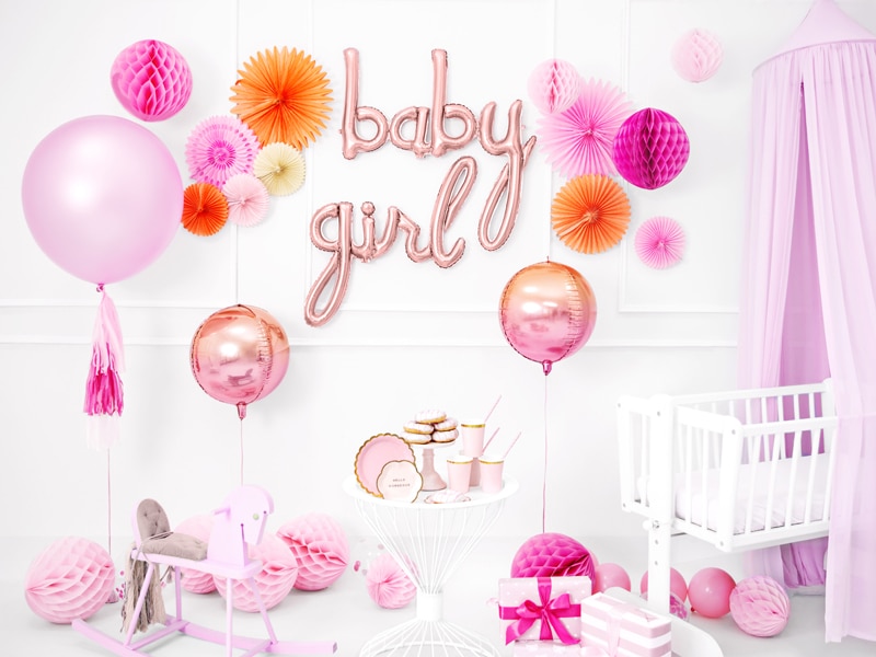 folie ballon baby roze 3