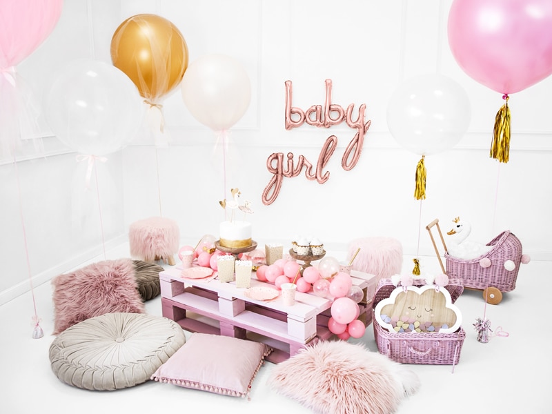 folie ballon baby roze 4