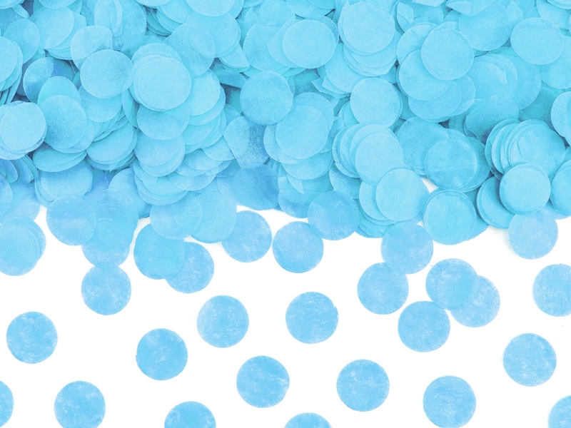 confetti kanon blauw 1