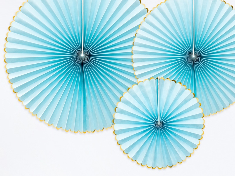 waaiers blauw 12