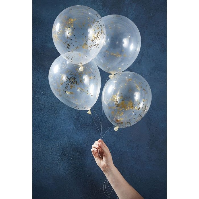011-6302_confetti_ballonnen_glitter_goud_5st_gold_christmas